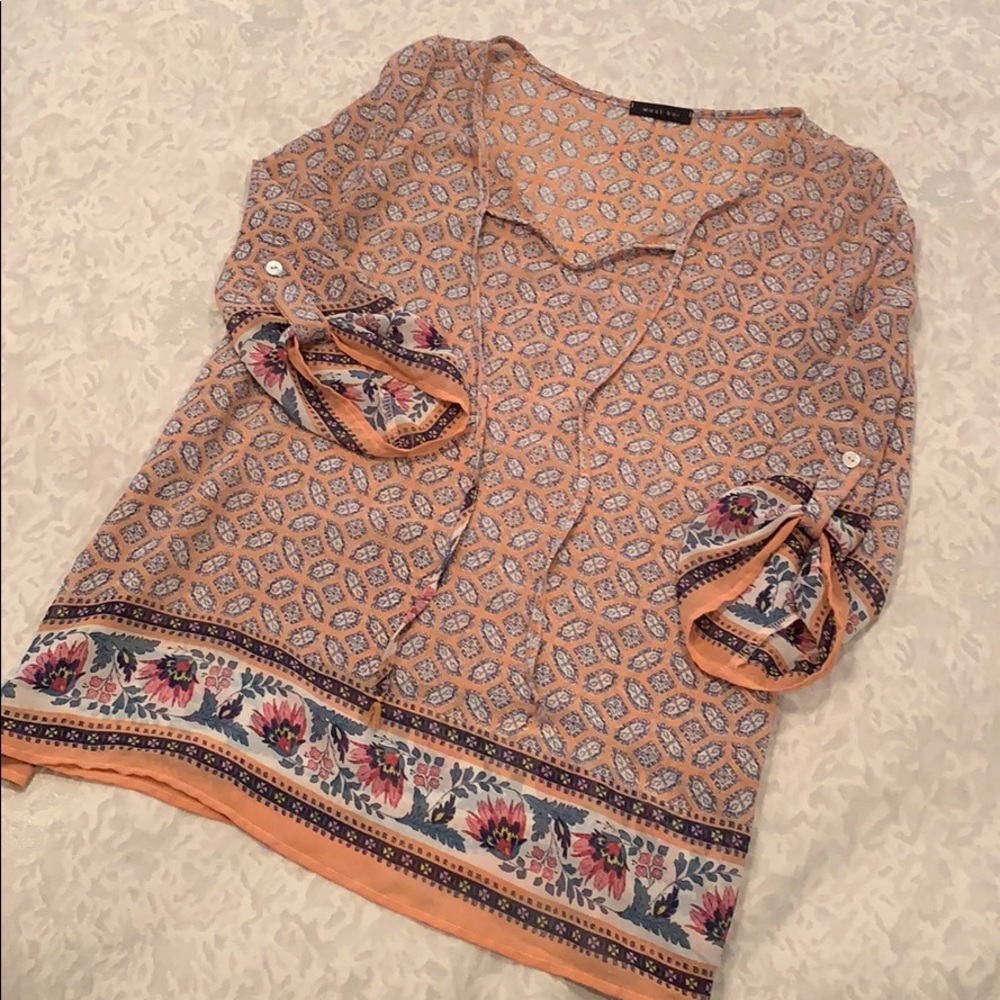 Patterned Tunic Top